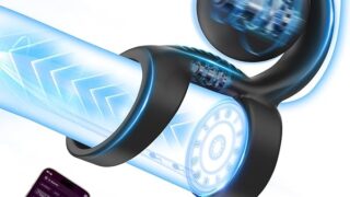 Giftoyou コックリング ペニスバイブ 電動バイブ-【秘密兵器レベル！アプリでダブルモーターを自在操控的なバ…