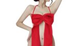 [TINGNIDE] リボン ランジェリー セクシー コスプレ レディース 蝶結び コスチューム 水着風 透け感 …