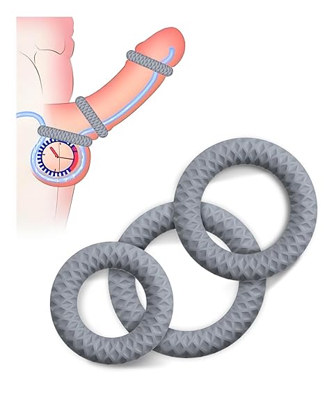 ペニスリング コックリング 3点セット 睾丸 責め 超通気性 高弾力 締め付け感 シリコン製 男性用 人気 玩具 …