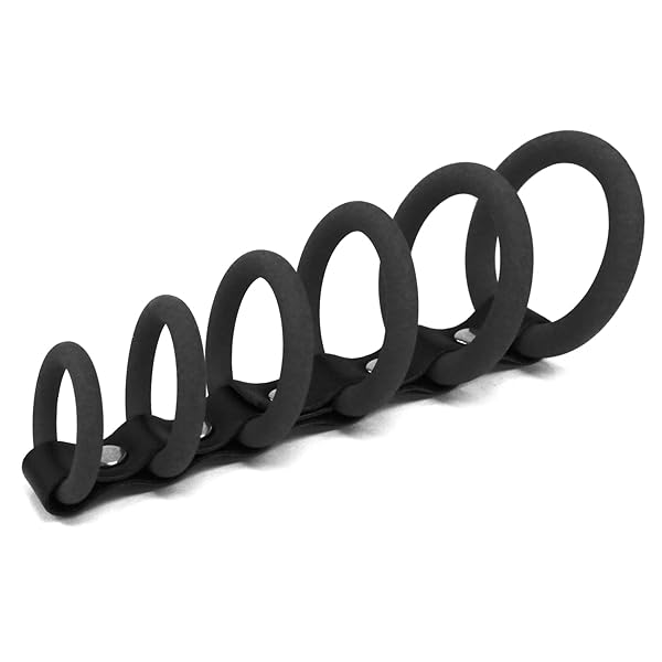[521MN] 連結シリコンリング LINKING RINGS 332 ブラック レッド ブルー