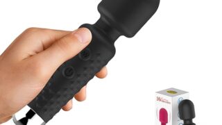 ローター – 電マ 強力電ま コードレス 電動 16種振動モード USB充電式 静音 防水（ブラック