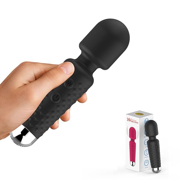 ローター – 電マ 強力電ま コードレス 電動 16種振動モード USB充電式 静音 防水(ブラック ローター – 電マ 強力電ま コードレス 電動 16種振動モード USB充電式 静音 防水(ブラック