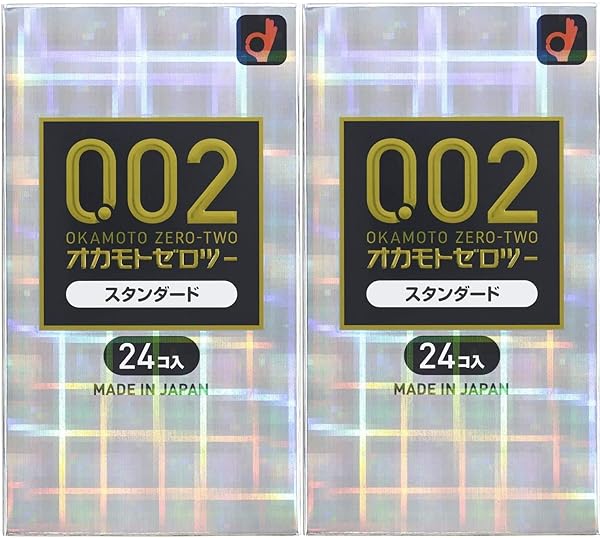 コンドーム – 【2個】オカモト 薄さ均一 002EX 24個入x2個 (4547691750747)