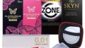 コンドーム 使い比べ5点セット SKYN ZONE サガミ 0.01 グラマラスバタフライ ホット モイスト オリ…