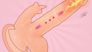 ディルド 電動 バイブ 女性用【7種強力舌舐め+10種類ピストン 振動+高速伸縮回転+遠隔操作】二点同時責め 全長…