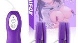 AIFOX 乳首バイブ 乳首開発 【挟み＆10振動】乳首ローター 乳首責め 挟み刺激 SMプレイ 調教 男女兼用 紫