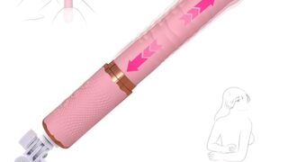 Hisecret バイブ 女性用 中いき ピストン【10種類ピストン＆10振動＆42℃加熱】Gスポット刺激ピストン…