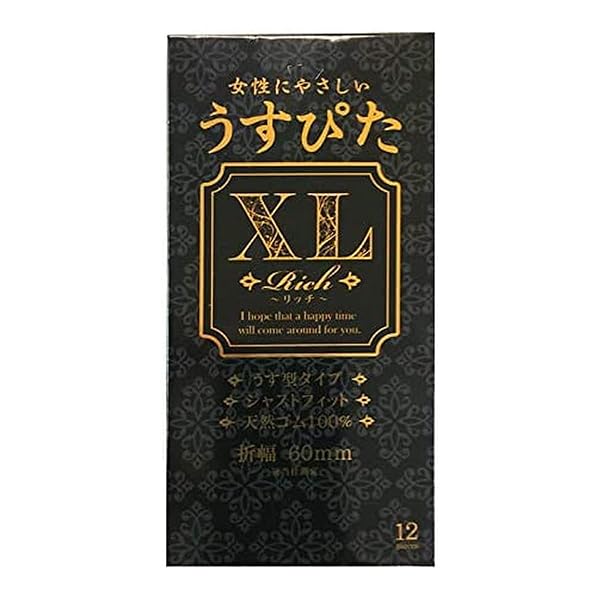 コンドーム – 女性にやさしい うすぴたXL ゴム 12コ入