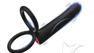 ローター – 肛門仮陽具振働器男性用情趣玩具、着用式仮陽具肛門塞、帯振働ペニス環、男性陰茎振働器、帯10種振働モード、男性とカッ…