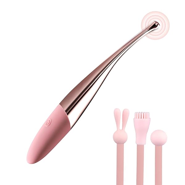 4in1 バイブ 女性用 クリトリス 潮吹き – 【一点集中x7種類振動周波数x交換ヘッド3個付属】- アダルトグ…