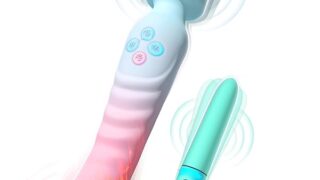 「潮吹き狙いセット」女性用バ イブ+ミニローター バイブ 女性用 中いき ローター クリトリス 強力7種類振動パタ…