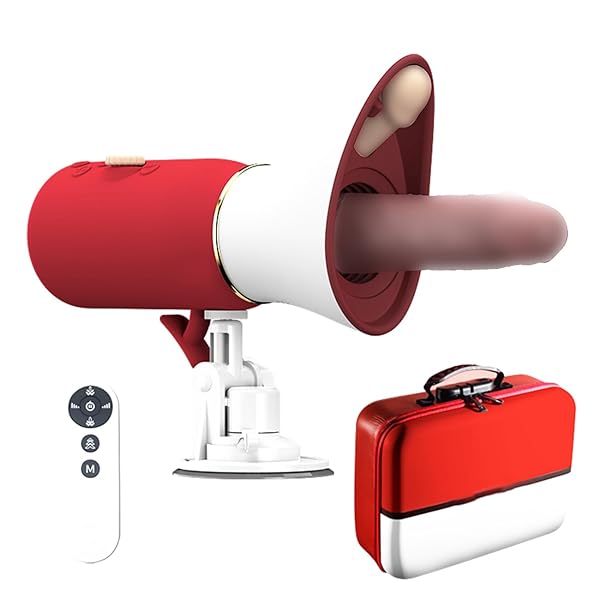 ローター – 小型ピストンマシン ディルド、電動オナホ 7つのスラスト＆バイブレーションスラストモードを備えた自動セックスマシー…