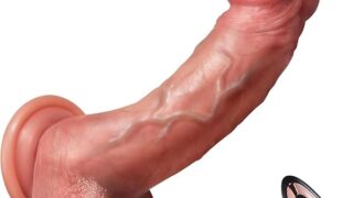 女性用スラストディルドバイブレータセックス玩具- 7つのスラスト&振動モード、加熱機能、gスポット肛門膣刺激、大人…