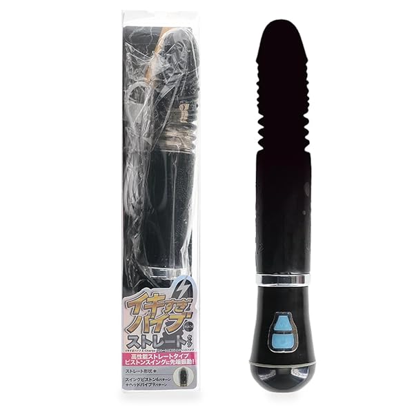 ローター – イキすぎバイブE-Charge ストレート 回転ピストン ヘッドバイブ ブラック【プライム】
