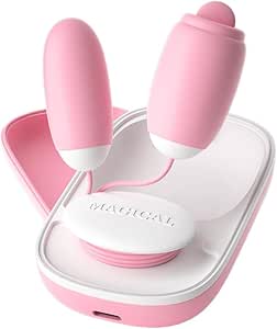 【可愛さNO.1！人気王！】ローター 女性用 一台二役 １２種激震モード＋１２種舌舐めモード バイブ 磁気収納ボッ…