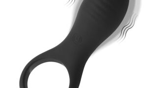 QUWANNICE コックリング ペニスリング 亀頭バイブ 「10種振動パタン&玉袋亀頭責め・クリ責め・乳首責め」…