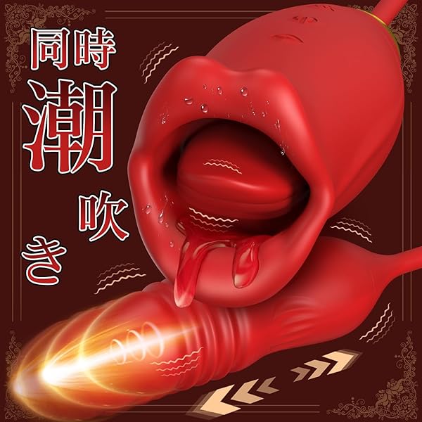 SECRET バイブ 女性用 中いき 大人の玩具 女性用 電マ クリトリス 潮吹き 2IN1【10種唇ピストン+1…