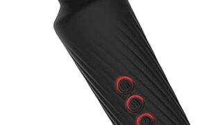 ローター – 電マ コードレス 電動 防水 強力 静音 小型 USB充電 シリコン製 (ブラック)