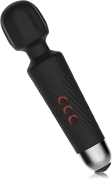 ローター – 電マ コードレス 電動 防水 強力 静音 小型 USB充電 シリコン製 (ブラック)