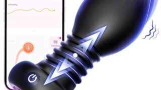 Yavaota アナルプラグ アナルバイブ 【10種暴振＋ピストン 10種LEDライト付き 遠隔操作】ローター 前…