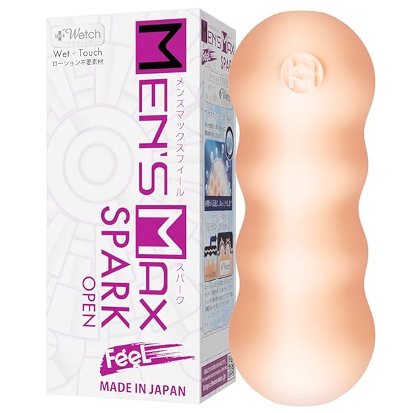 メンズマックス フィール スパーク 貫通 ローション不要の潤水ホール 繰り返しタイプ ポケットローション付き