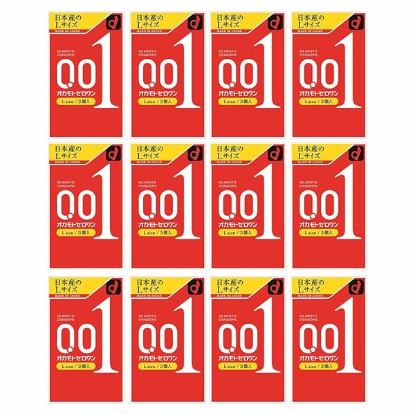 コンドーム – オカモト ゼロワン 0.01ミリ Lサイズ 3個×12個セット