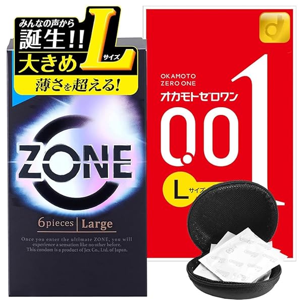コンドーム0.01 lサイズ 人気 ゼロワン 0.01 ZONE 大きめ コンドーム 0.01 L Lサイズ オカ…