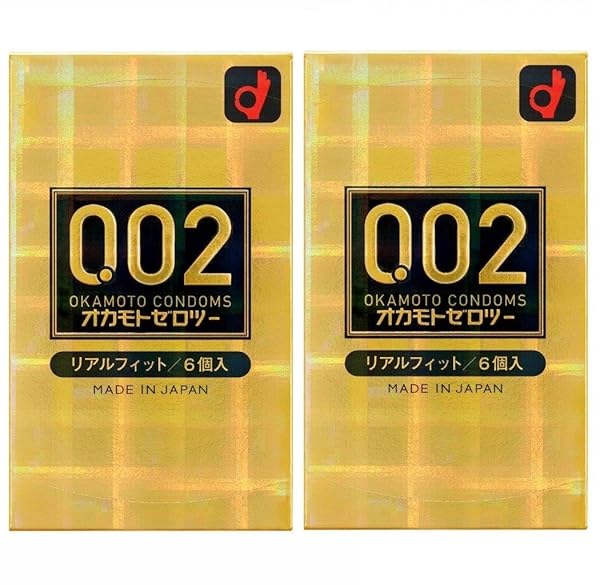 コンドーム – オカモト ゼロツー 0.02ミリ リアルフィット 6個入り×2セット