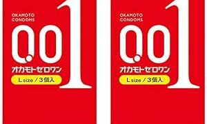 オカモトゼロワン 001 Ｌサイズ 3個入 2箱セット スティックローション1本付き オカモト コンドーム 0.0…