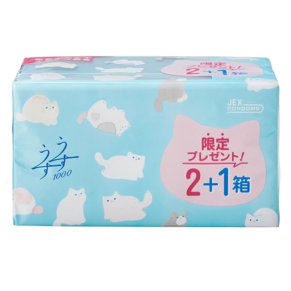 コンドーム – ジェクス ゼリヤコート うすうす 1000 2パック+1個増量