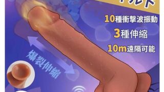 【新登場・多機能 電動 ディルド】バイブ 人気 女性ディルド 10種類のピストン動作と3種類の振動モード搭載、リモ…