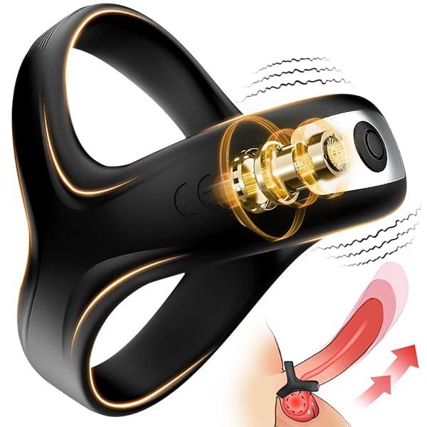 ペニスリング コックリング 亀頭バイブ 【10種振動刺激＆サオ・タマロック＆亀頭責め】電動バイブ 男性向け シリコ…