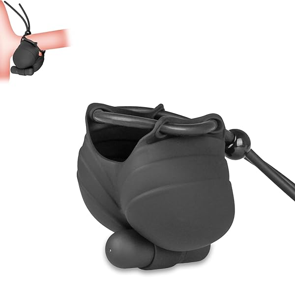 睾丸 責め グッズ 睾丸マッサージ器 ローター付き 10種類の振動モード コックリング ペニス アダルトグッズ 男…