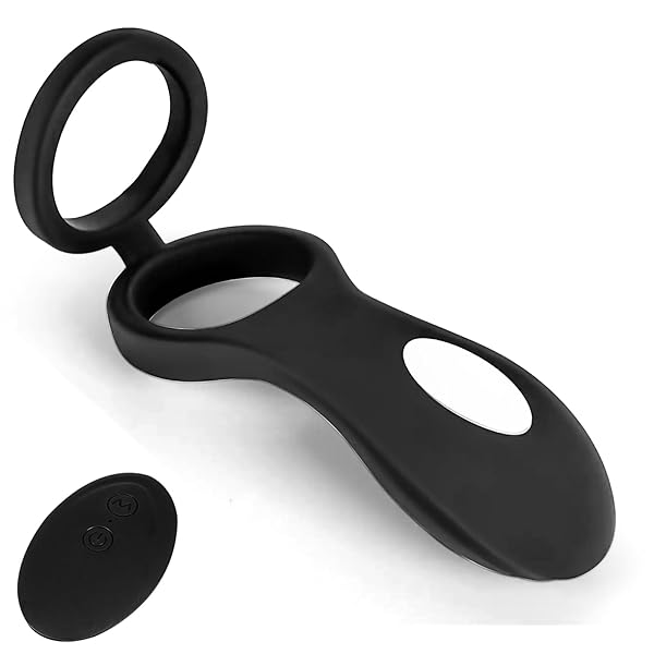 ペニスリング コックリング 亀頭バイブ 「ダブルリング+10種振動パタン+乳首会陰刺激+ 男女共用 」 遠隔操作 …