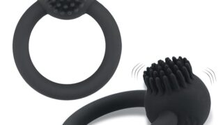 ペニスリング コックリング 亀頭バイブ 【10種振動・クリ責め・強力振動】 電動バイブ 男性向け シリコン製 小型…