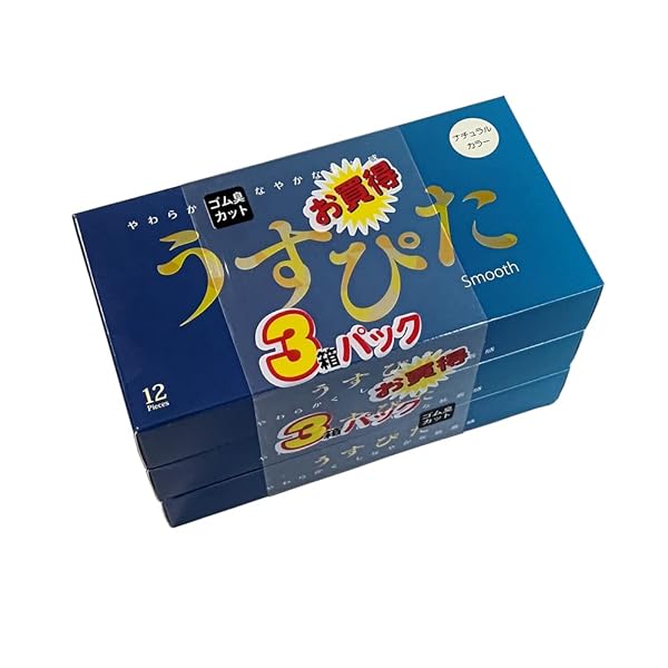 コンドーム – うすぴた ゴム スムース12個入×3箱