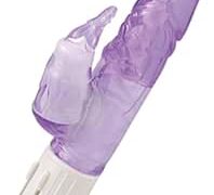 ディルド – サイレントスプラッシュ③ コードレス（パープル）静音設計 無段階調整 全長195mm 太さ30mm 単四電池3本仕…