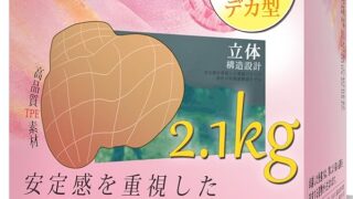 据え置き型 オナホ オナホール【ズレにくい2.1kg安定】非貫通ディープ 2通路（二重）構造 大型ヒップ リアル密…