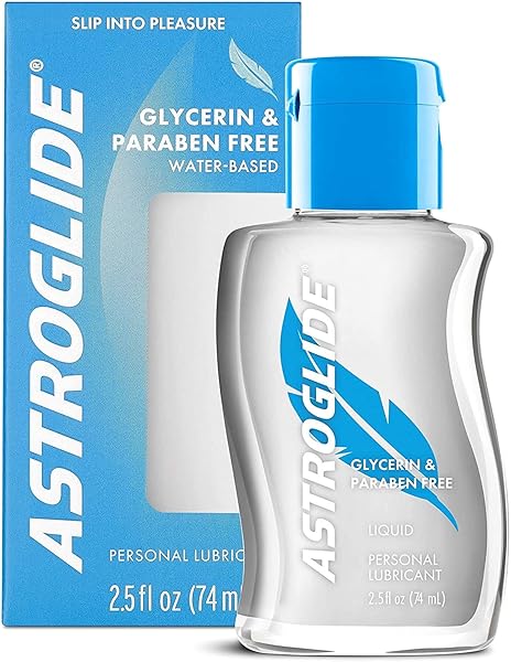 ローション – アストログライド グリセリン&パラベンフリー 2.5 oz (74ml) 水溶性潤滑ゼリー 低刺激タイプ 敏感肌用