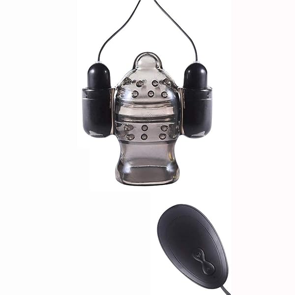 ペニスリング 男性用 ローター ペニスサック ペニスバイブ ダブルローター付き 20バイブパターン 装着型 男性用…