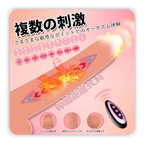 ディルド 女性用 人気ランキング バイブ 女性用 中いき 電動 ディルド 電マ【長21cm 挿入長さ16cm 直径…