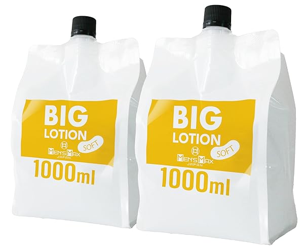 メンズマックス ビッグローション ソフト 大容量 2L(1L×2個) 業務用 日本製 サラサラ 低粘度 クリア 無…