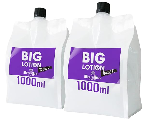 メンズマックス ビッグローション バック 大容量 2L（１L×２個）アナル ハイブリッドタイプ（水溶性×シリコンオ…