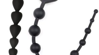 ディルド – アナルプラグ シリコン バットプラグ ボール 2点セット シリコン製 連珠式 10連結ビーズ 6連結ビーズ アナル…