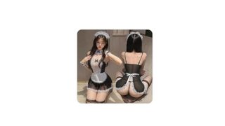 [仙貨] セクシーランジェリー 過激 変態 コスプレ 2点セット 可愛い 高弾性 極薄 大胆 可愛い えろい下着 …