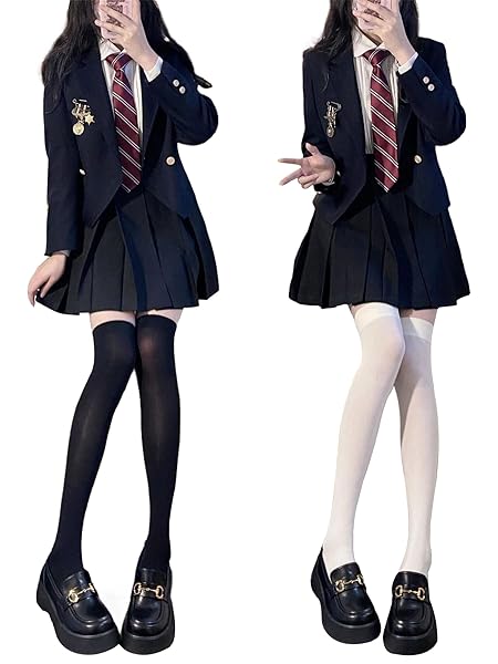 2点セット ニーハイソックス レディーズ ストッキング 着圧 コスチューム ロリータ lolita コスプレ ロリ…