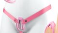 2個貞操帯 男の娘用 ストラップで着用可能 ピンク 貞操帯 フラット 貞操体 男の娘smグッズ 拘束セット 貞操具…