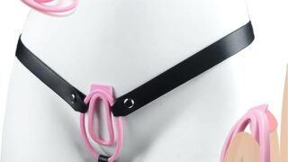 Amazon – 2個貞操帯 男の娘用 ストラップで着用可能 ピンク 貞操帯 フラット 貞操体 男の娘smグッズ 拘束セット 貞操具…