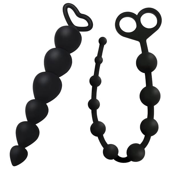 ディルド – アナルプラグ アナルビーズ 2点セット シリコン製 smグッズ 10連結ビーズ 6連結ビーズ 長い 痛くない 防水…