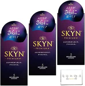【3箱セット】SKYN プレミアムプラス 5個入 コンドーム ポケットティッシュ付き